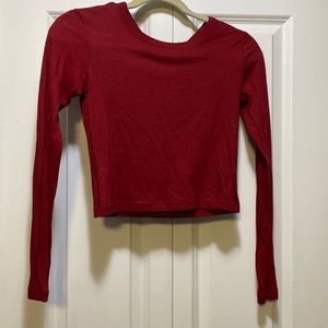 Long sleeve crop top t-shirt